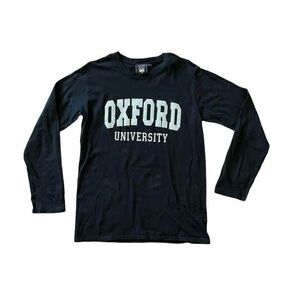 Oxford University Black Long-Sleeve T-Shirt - Size M